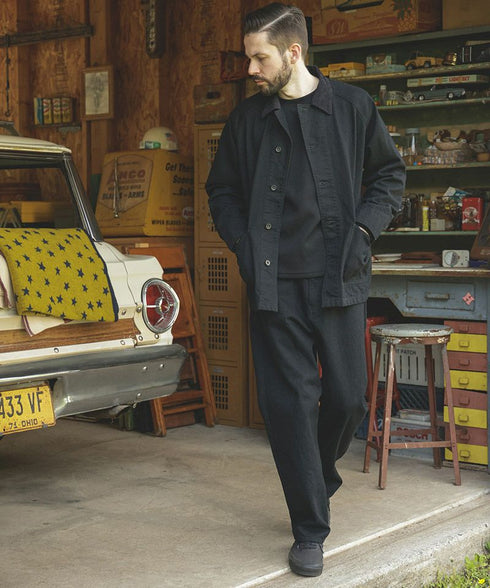 MR.OLIVE / RINSE WASH 12oz CRUNCH DEINIM / 5-BUTTON COVERALL / ミスターオリーブ リンスウォッシュ 12oz クランチデニム 5つボタンカバーオール